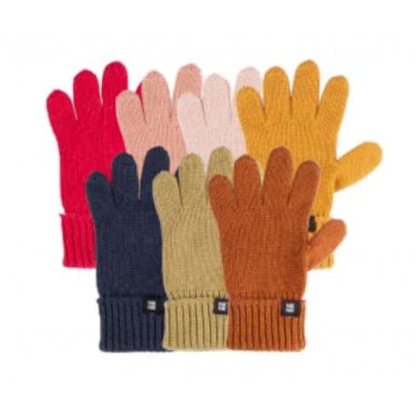 Gants enfants laine coton et soie Rouille G5