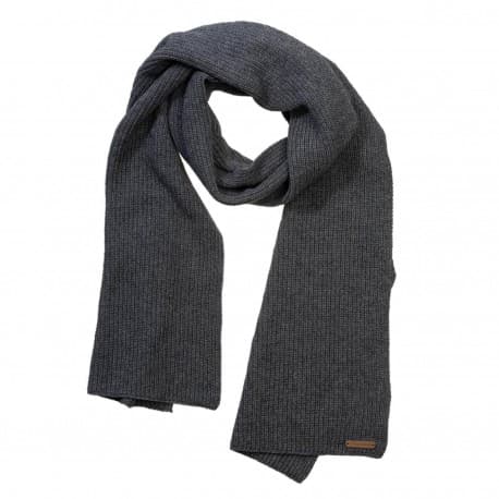 Echarpe coton bio et laine Gris