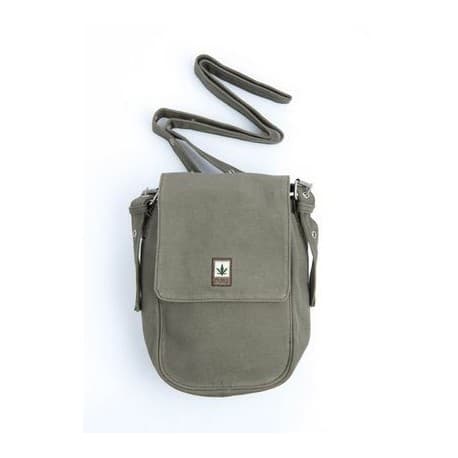 Sacoche chanvre et coton bio kaki