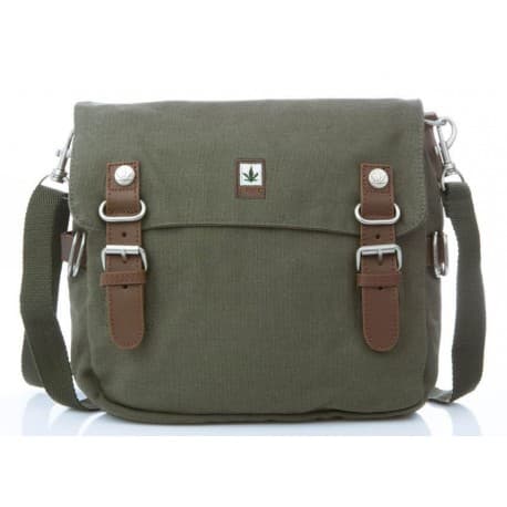 Sacoche chanvre et coton bio kaki