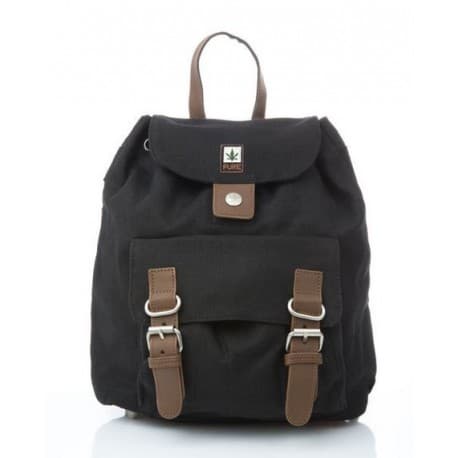 Sac à dos chanvre et coton bio Noir