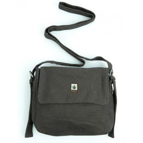 Sacoche chanvre et coton bio kaki