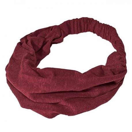 Bandeau chanvre et coton bordeaux