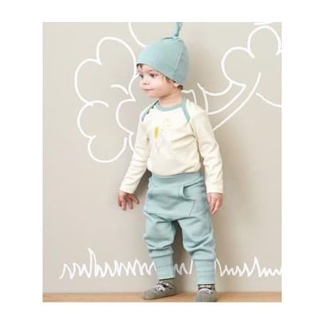 Bonnet bébé coton bio 24-30 mois (86/92cm) bleu ciel