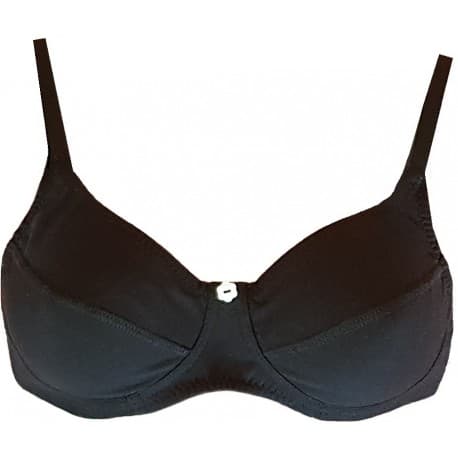 Soutien-gorge sans armature coton bio Noir 95C