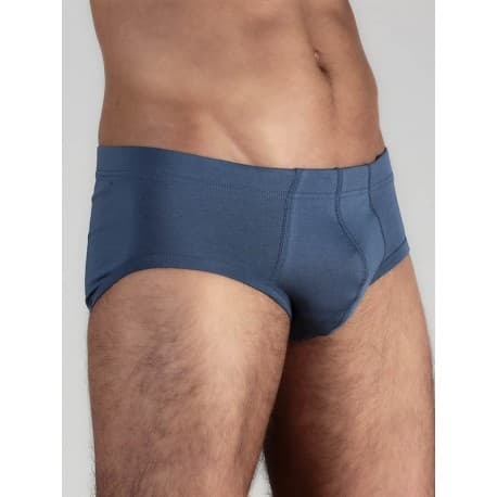 Slip coton bio Bleu XL