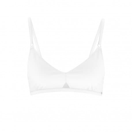 Soutien-gorge triangle coton bio Blanc M