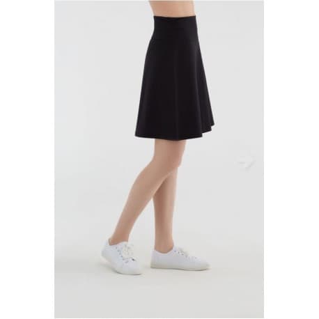 Jupe coton bio noire Noir S