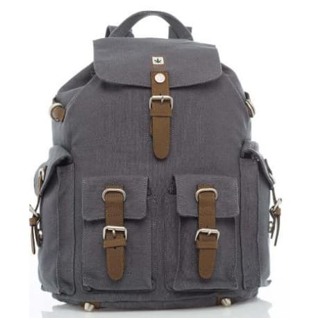 Sac à dos chanvre et coton bio Gris