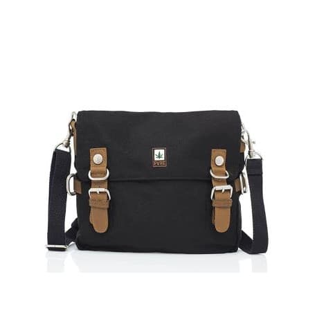 Sacoche chanvre et coton bio Noir