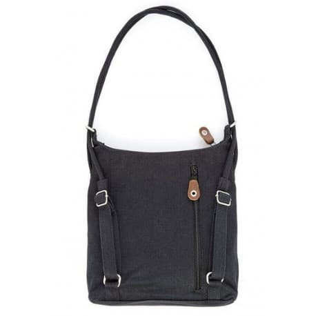 Sac à main ou à dos chanvre Pure Noir