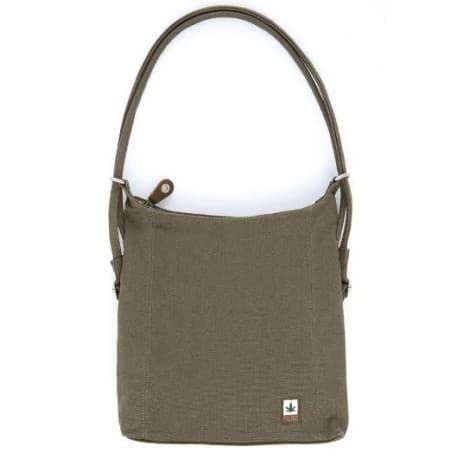 Sac à main ou à dos chanvre Pure kaki