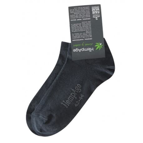 Socquettes chanvre & coton bio Noir 42/44