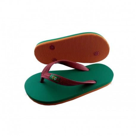 Tongs enfants "Koh Phayam" orange/vert/violet Vert 34/35