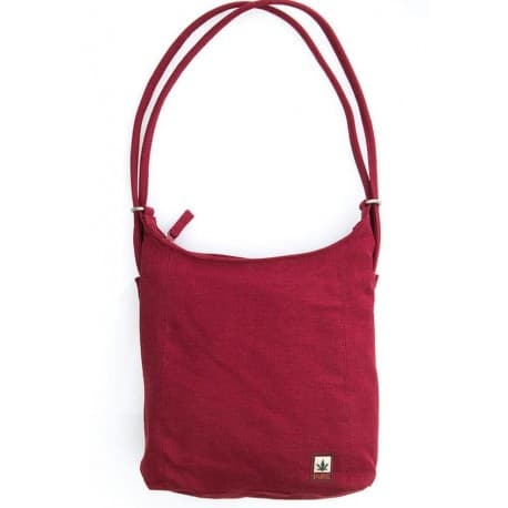 Sac à main ou à dos chanvre Pure bordeaux
