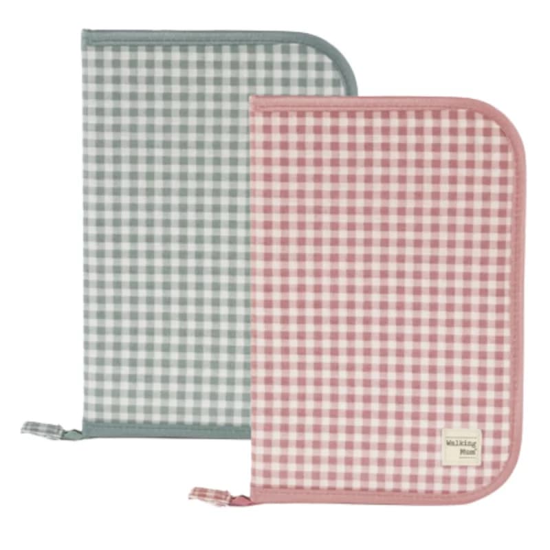 Porte documents i love vichy - walking mum vert