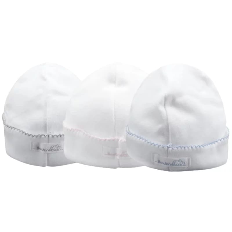 Bonnet naissance en coton laranjinha - 0-3mois bleu