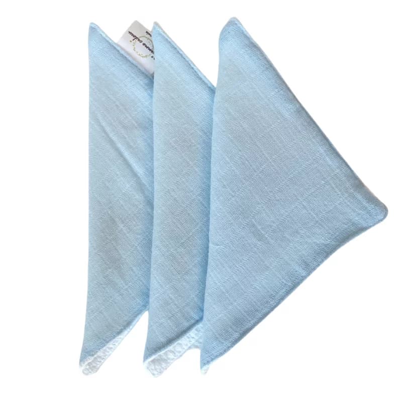 Lot de 3 lingettes réutilisables c comme cadeau bleu