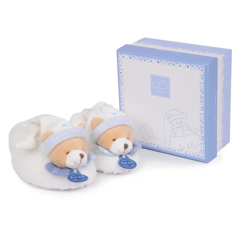 Chaussons avec hochet doudou et compagnie - petit chou