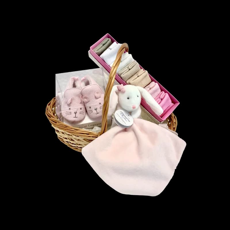 Coffret-cadeau mes premières chaussettes roses