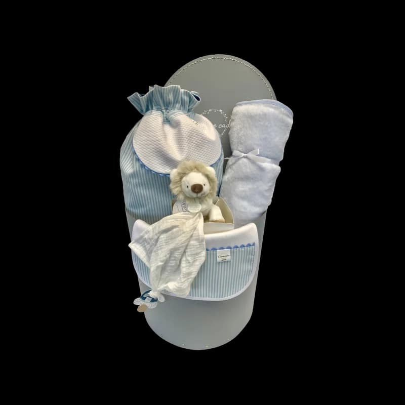 Coffret cadeau mes affaires personnalisées lion