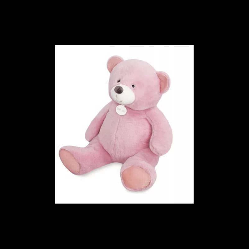 Peluche ours baby nat' 40cm rose