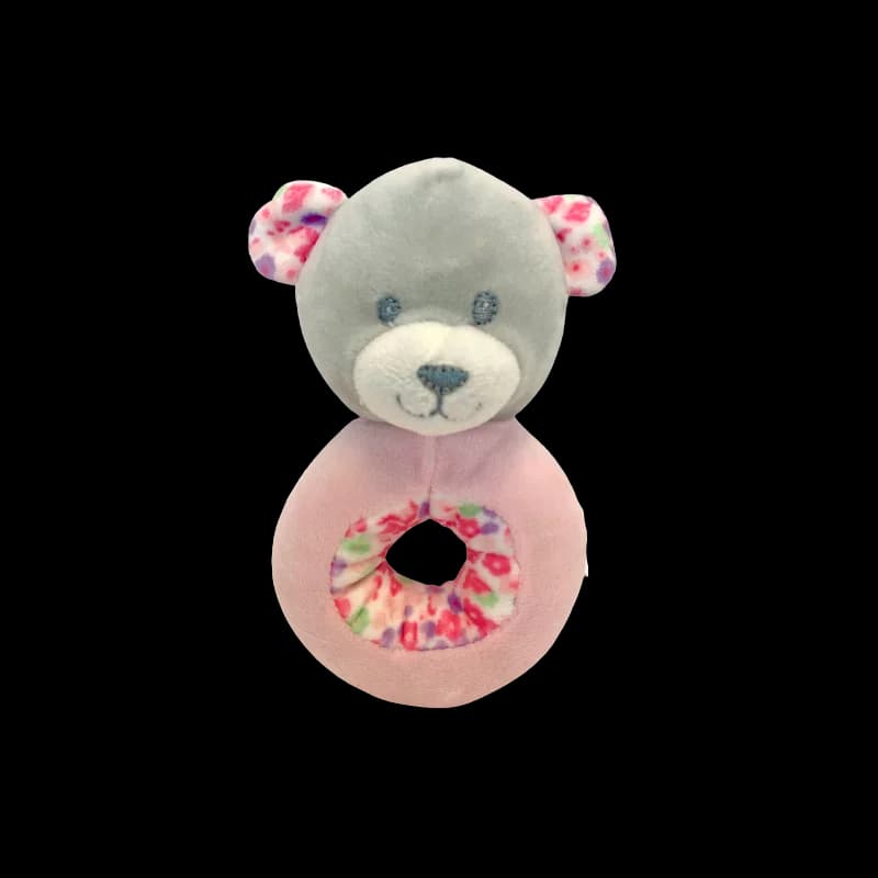 Hochet teddy l'ours rose