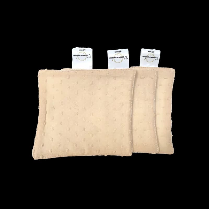 Lot de 3 lingettes réutilisables vanille caramel