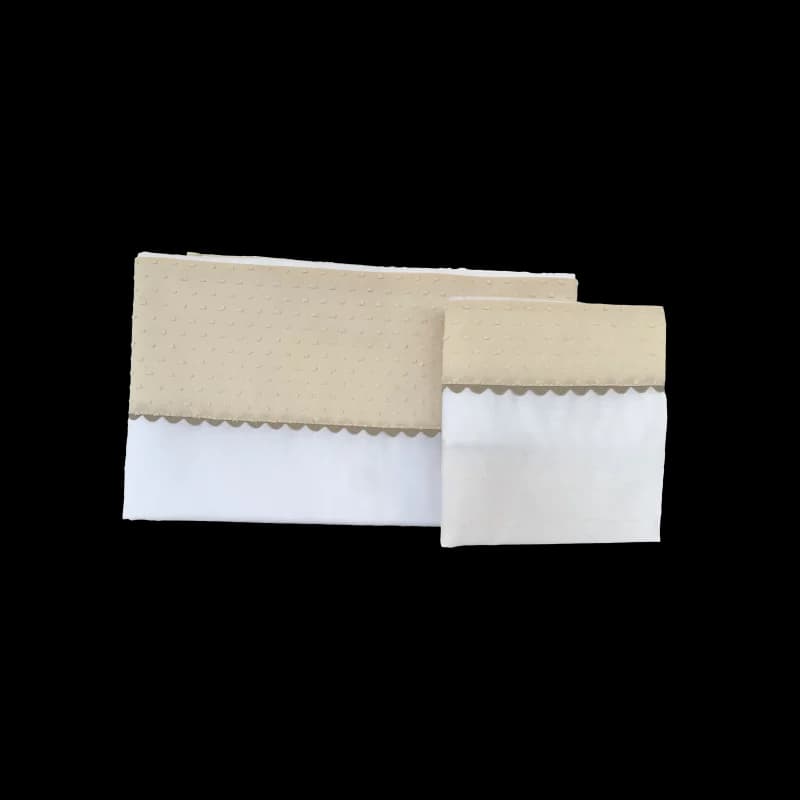 Draps et taie d'oreiller vanille caramel