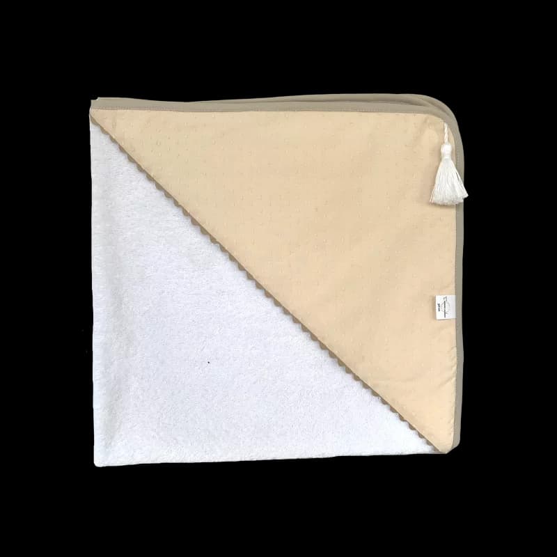 Cape de bain vanille caramel