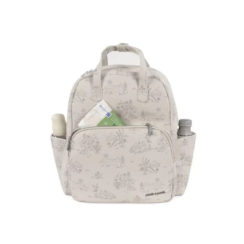 Sac à dos toile de jouy crème