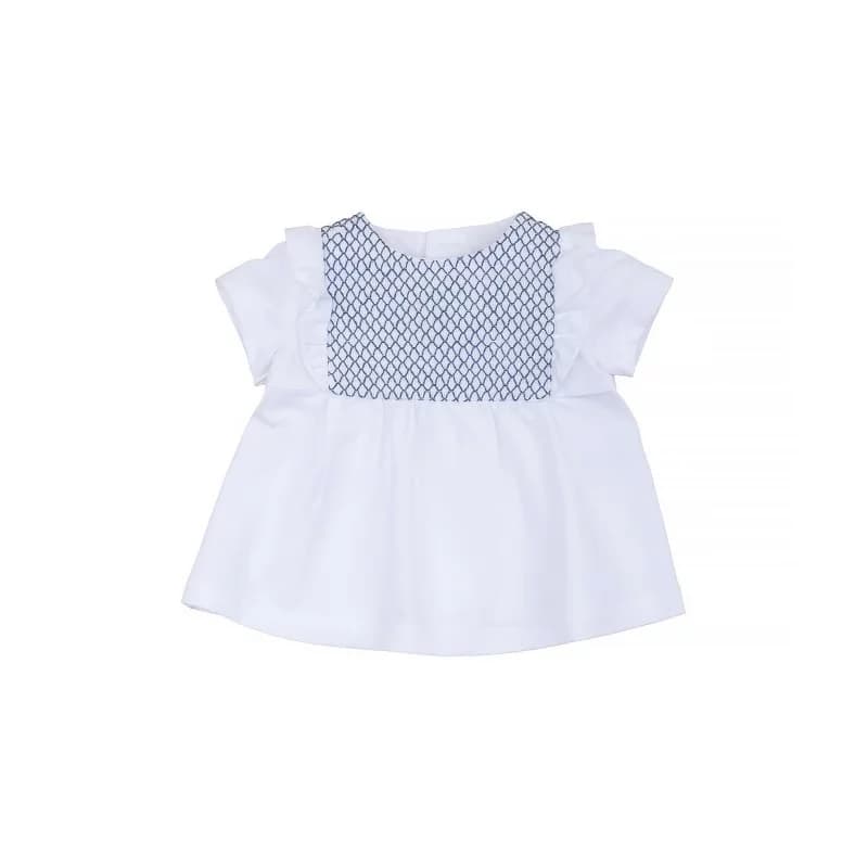 Blouse 100 % coton laranjinha - 6 mois bleu