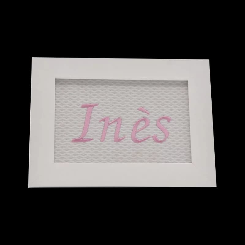 Cadre photo personnalisé c comme cadeau rose