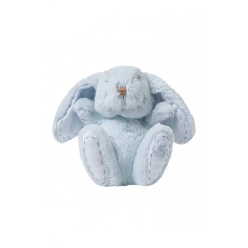 Augustin le lapin - peluche 12cm tartine et chocolat bleu