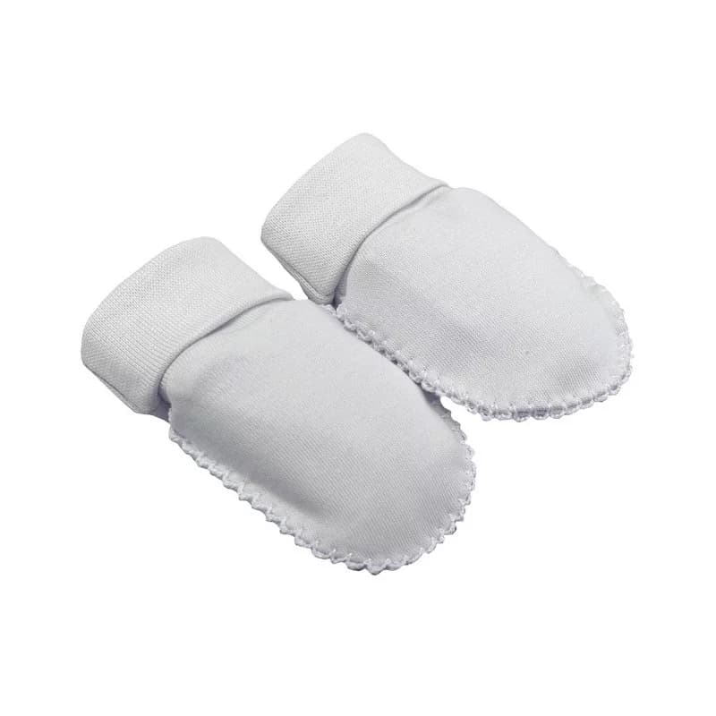 Gants en coton interlock antibactérien laranjinha - 1 mois gris