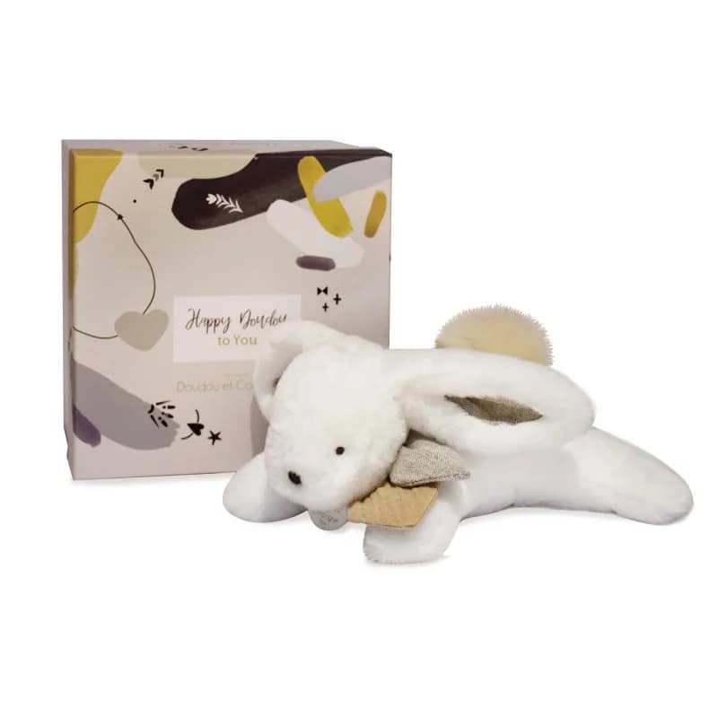 Doudou et compagnie - happy wild pantin pompon naturel