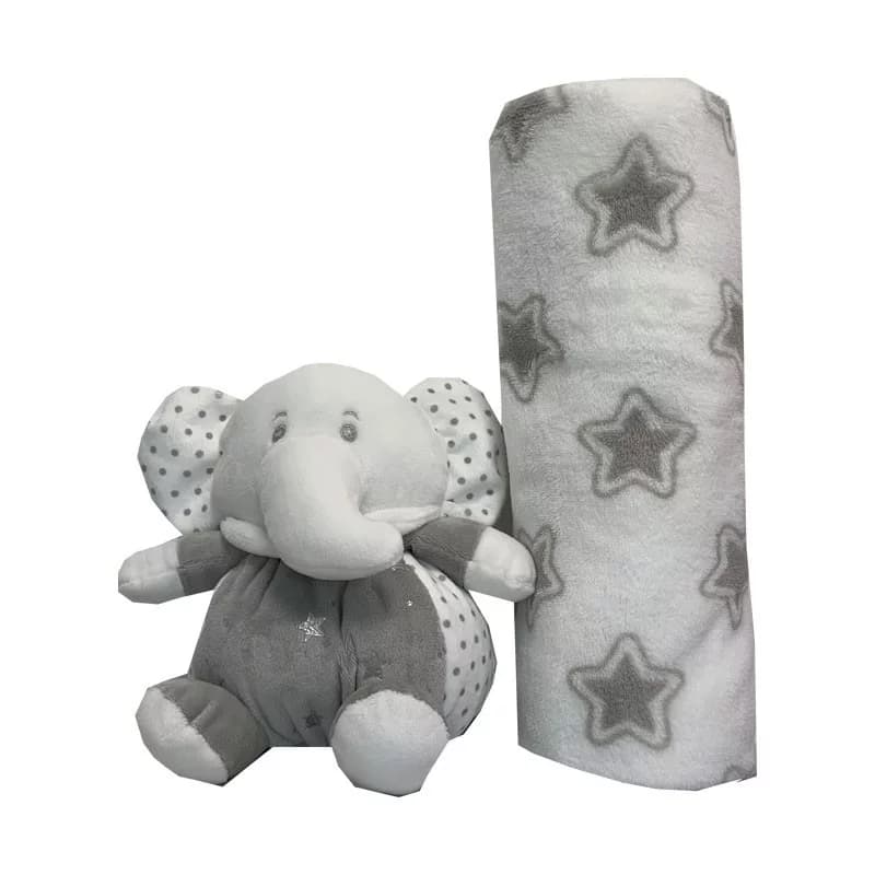 Duo doudou couverture gris