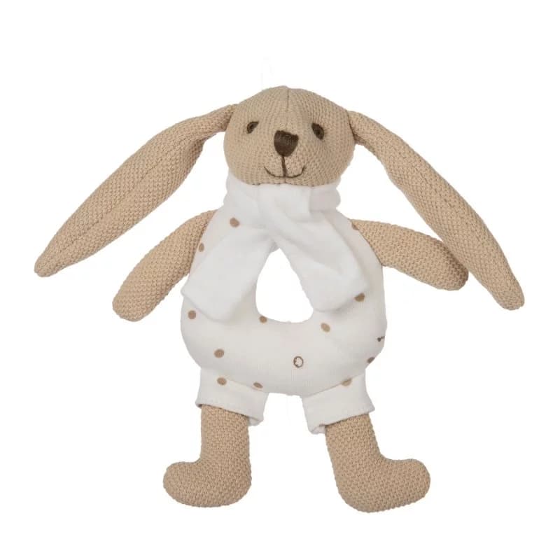 Hochet doux lapin - canpol beige
