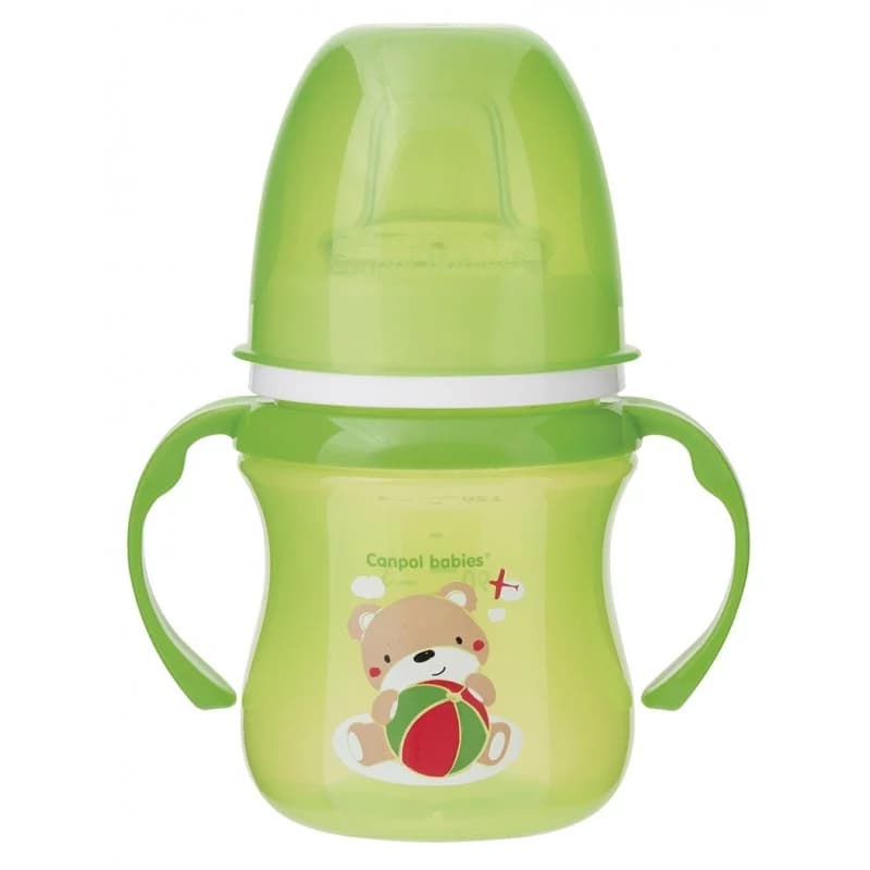 Biberon de transition vert 120 ml canpol