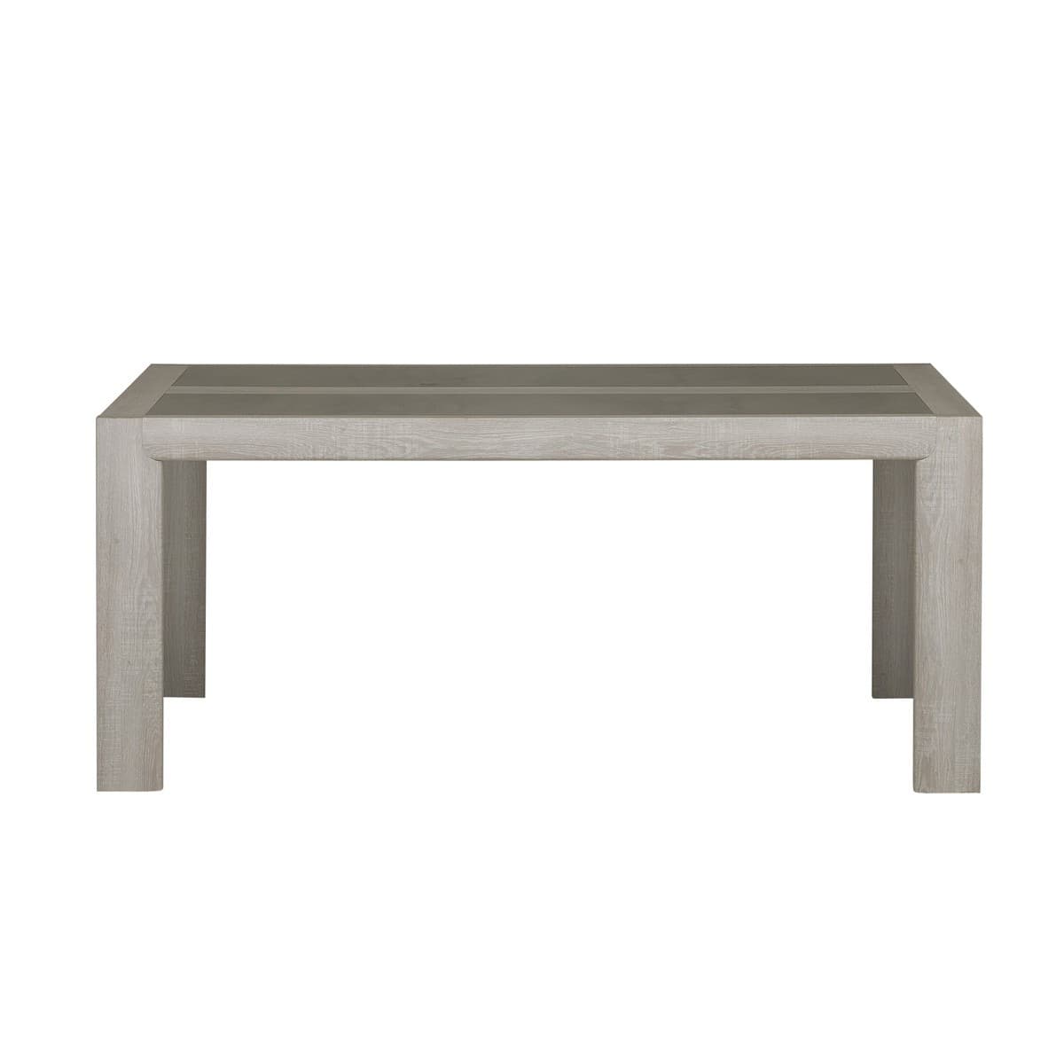Table à manger rectangulaire 10pers. avec rallonge - Fabrication Française - Panneaux de particules - Calicosy