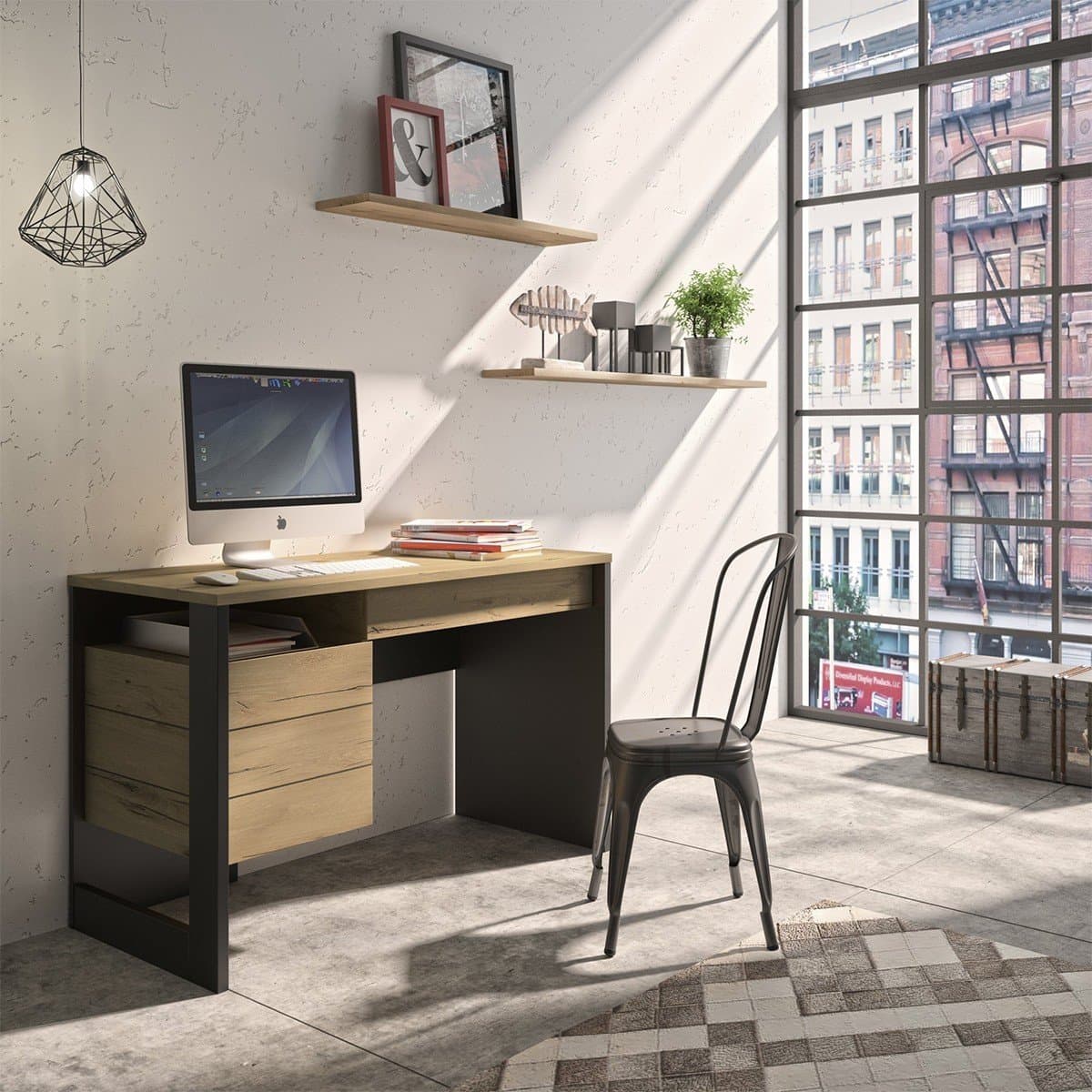 Bureau en Chêne Helvezia Russel - Fabrication Française - Calicosy