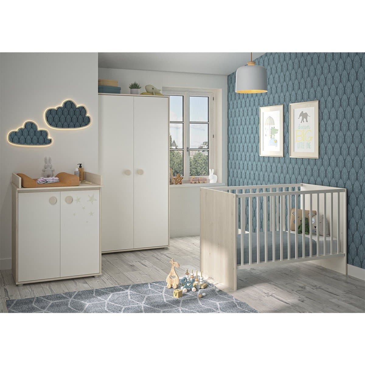 Commode avec plan à langer Felix - Fabrication Française - Calicosy