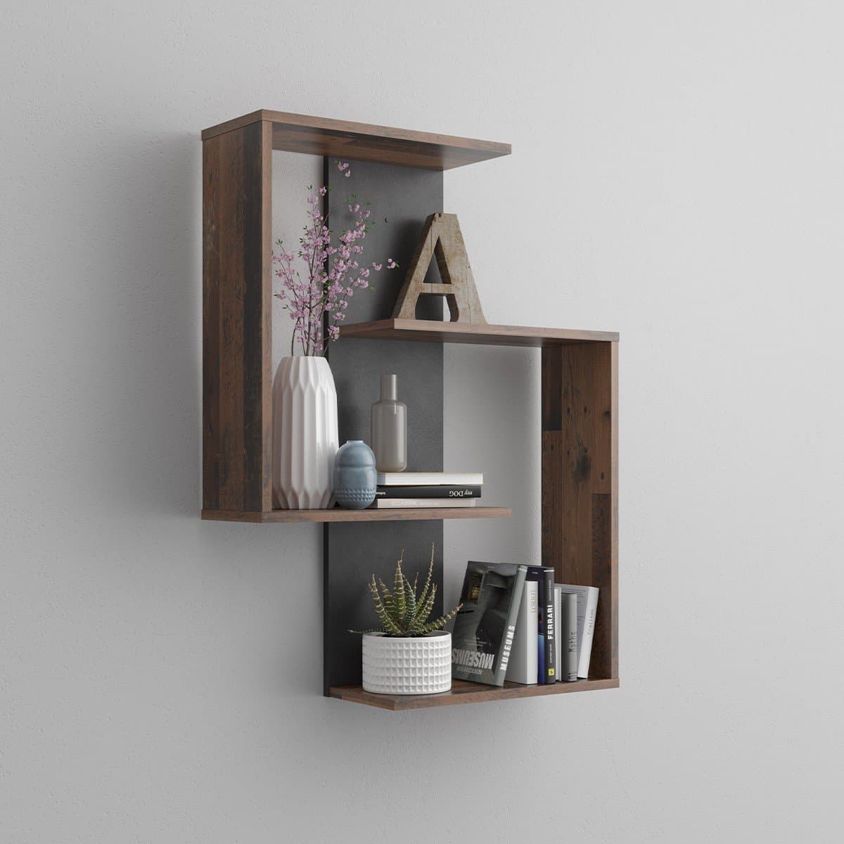 Etagère Murale 4 Tablettes L65 cm - Kreta - Calicosy