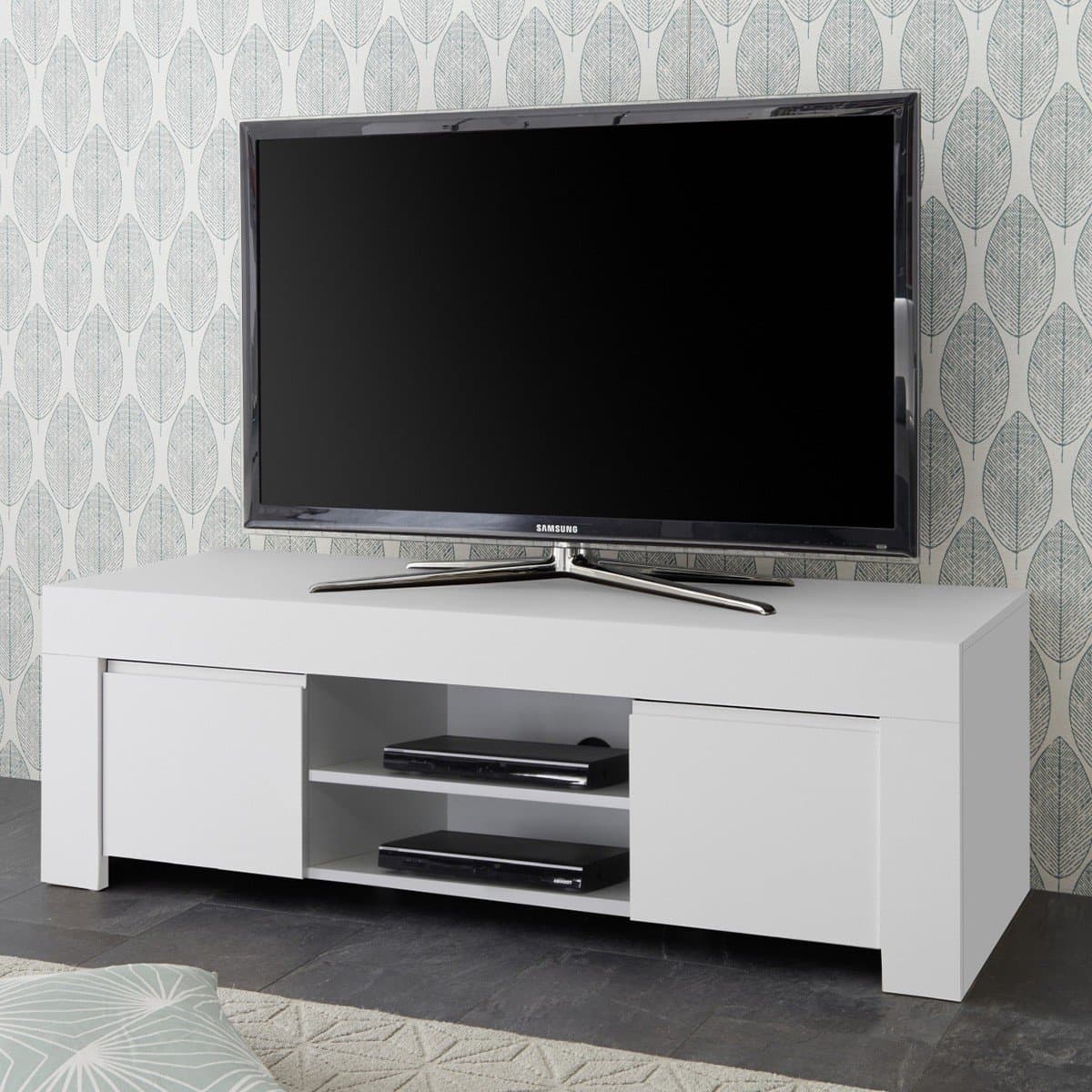Meuble TV avec 2 portes L138 cm - Firenze - Calicosy