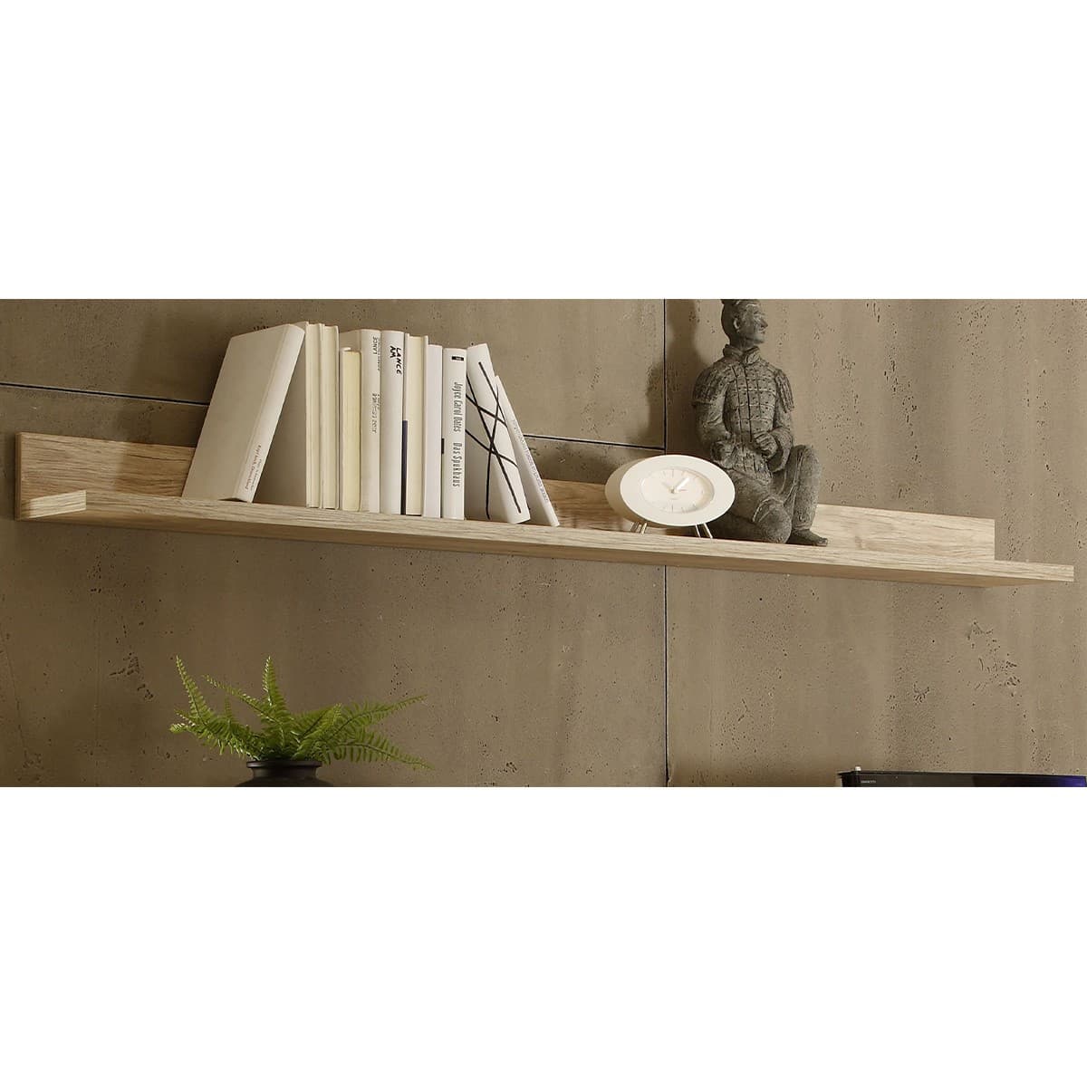 Etagère murale bois clair L157 cm - Palma - Calicosy