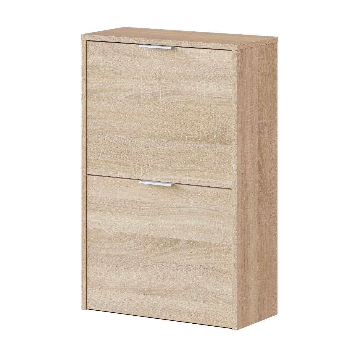 Meuble à chaussures avec 2 abattants Zapateros - L50 cm - Panneaux de particules - Calicosy