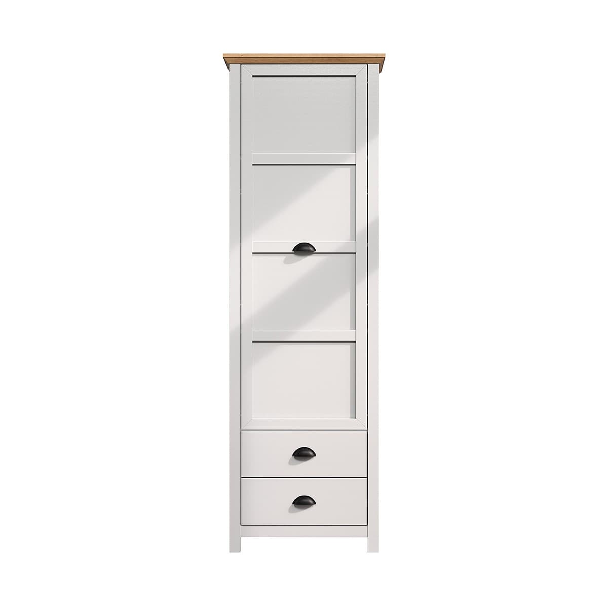 Armoire d'entrée 1 porte et 2 tiroirs L65 cm - LANDSIDE - Panneaux de particules - Calicosy