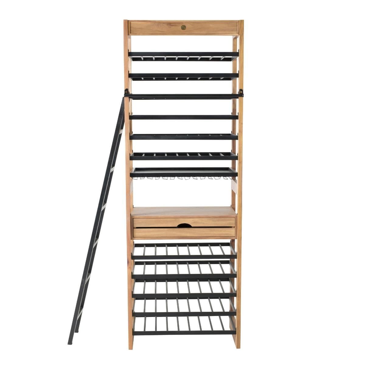 Echelle vinothèque en métal L 25 cm x H 190 cm - Calicosy