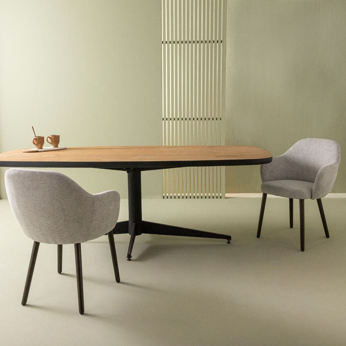 Lot de 2 fauteuils bridge en tissu L51 cm - ERNEST - Calicosy