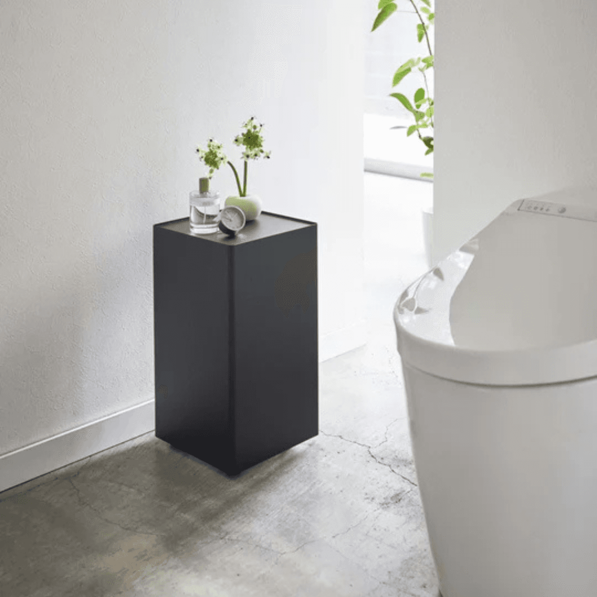 Porte-papier toilette avec roulettes H43 cm - TOWER - Calicosy